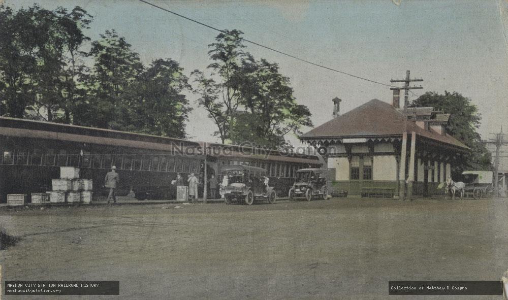 Postcard: Boston & Maine Station, Potter Place, New Hampshire